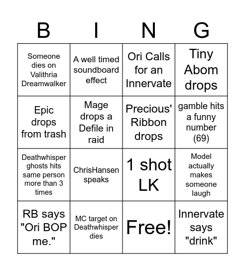 Hurricane Season ICC Final! Bingo Card