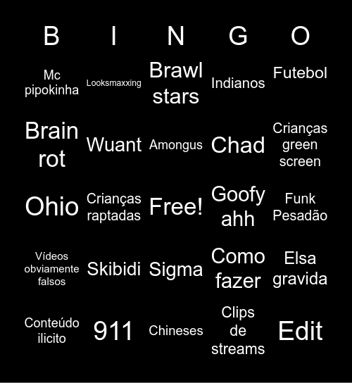 Bingona Bingo Card