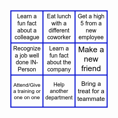EXTRA MILERS Bingo Card