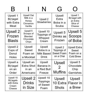 Biggby ABC Bingo Card