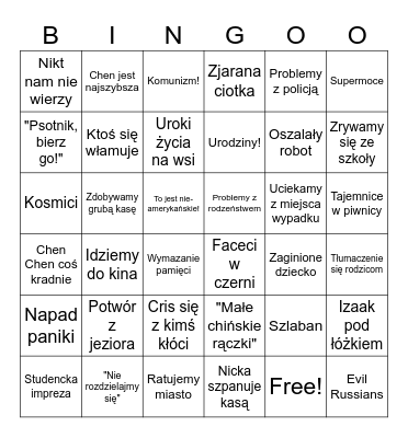 Pętla i po pętli Bingo Card