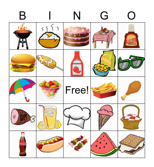 BBQ Bingo Card