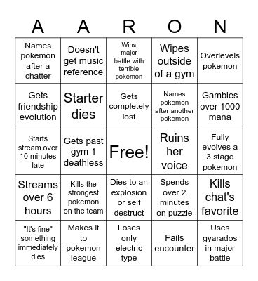 Mari Bingo Card