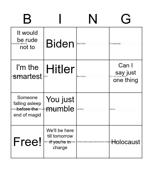 Pesach 2024 Bingo Card