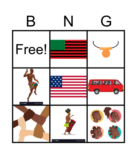 African American BINGO! Bingo Card