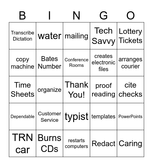 April 2024 TRN BINGO Card