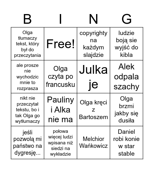 metodologia Bingo Card