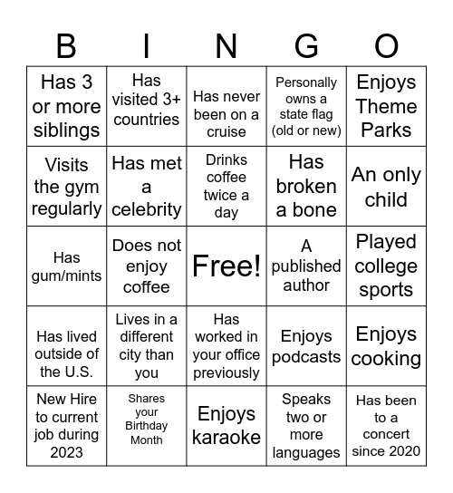 Maynard: Mission Impossible Bingo Card