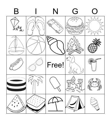 SUMMER BINGO! Bingo Card