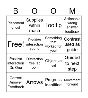 Labster Bingo Card