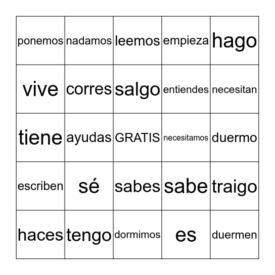 Sp1 Review Bingo Card