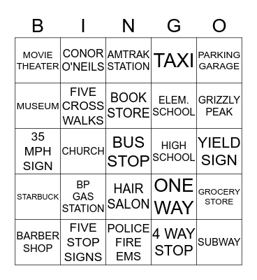 Hour FOUR Bingo Card