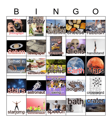 Man on the Moon: a day in the life of Bob Bingo Card