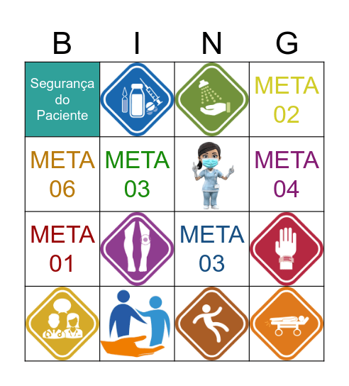 Bingo da Segurança do Paciente Bingo Card