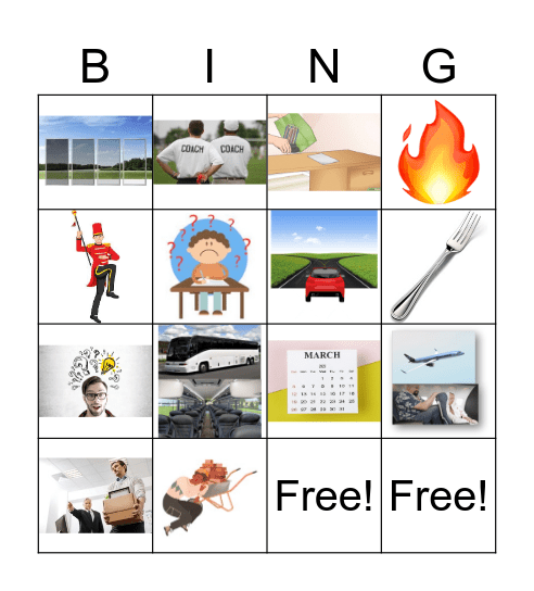 Multiple Meanings Bingo Card