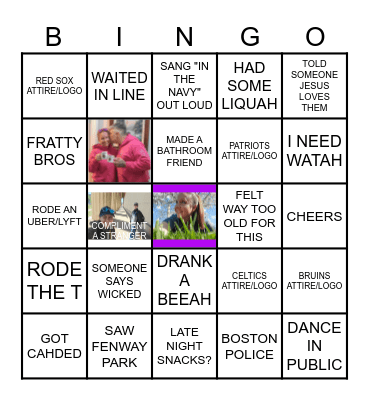 KATHERINE IN BOSTON BINGO BASH Bingo Card