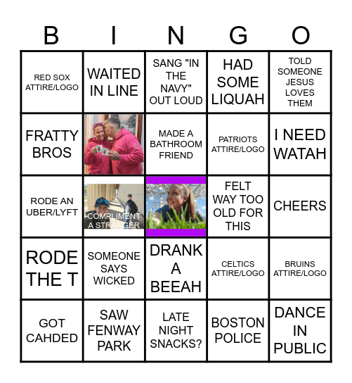 KATHERINE IN BOSTON BINGO BASH Bingo Card