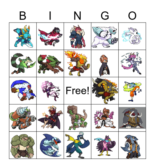 Aether Bingo Card