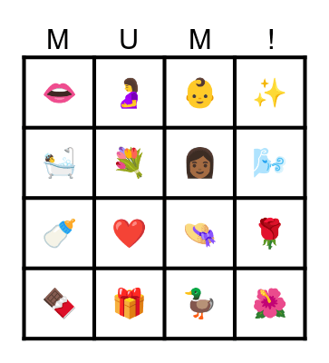 Mother's Day Bingo! Bingo Card