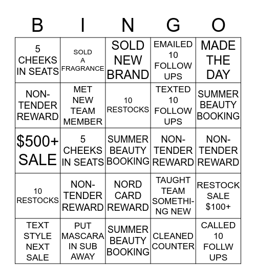 BINGO BANGO! Bingo Card