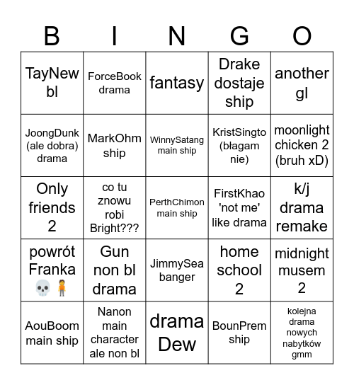 GMM 2024 part Bingo Card