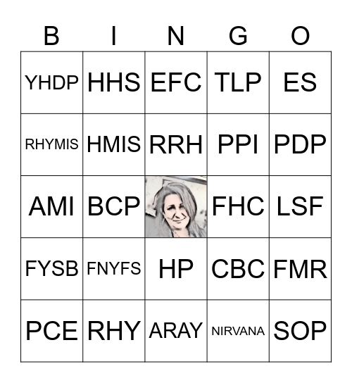 Shareet Cares Acronym Bingo Card