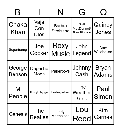 😵‍💫 Bingo 1 😵‍💫 Bingo Card