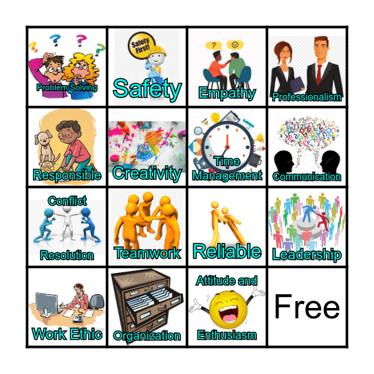 Soft Skills Bingo Card