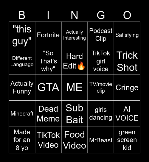 Bingo Card