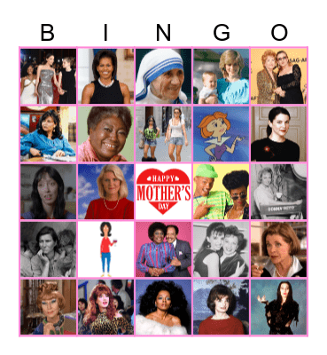 Iconic Moms Bingo Card