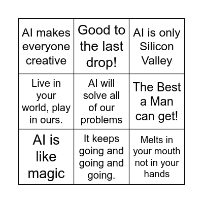 AI BINGO Card