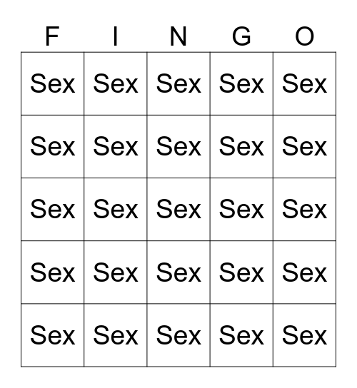 Finngo Bingo Card