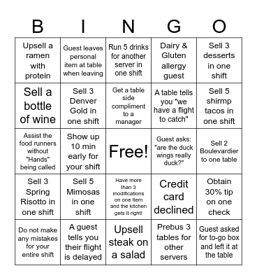 PM Server Bingo 4/29-5/4 Bingo Card