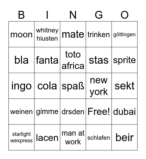 gekotext123 Bingo Card