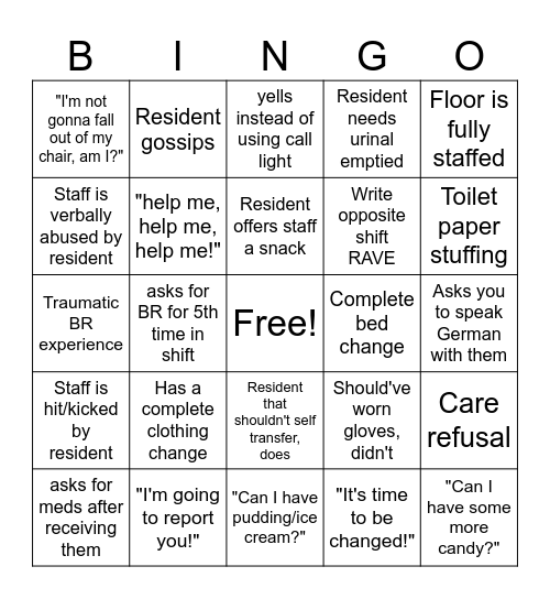 Oakview BINGO Card