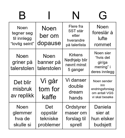 ÅS 2024 - BINGO Card