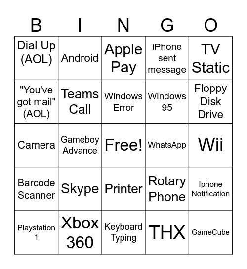 Ops Bingo Card Bingo Card