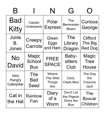 I READ Bingo Card