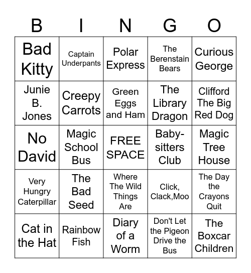 I READ Bingo Card