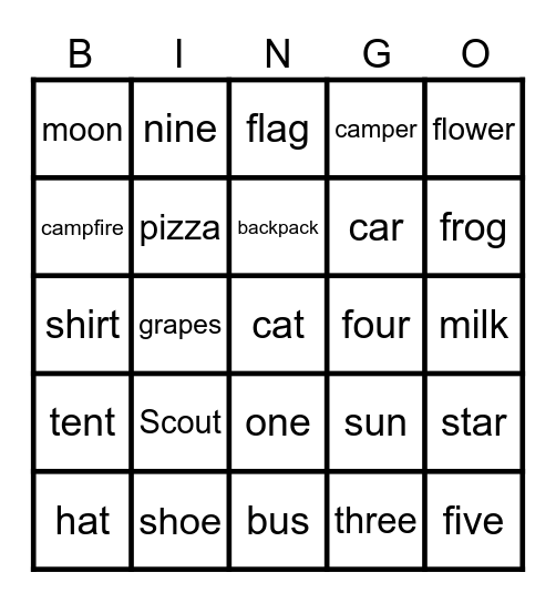 GJAL Glow Bingo! Bingo Card