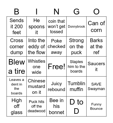 Jack Edwards Bingo Card