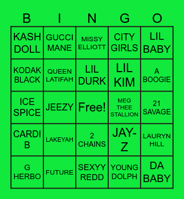 TRAP BINGO 2 Bingo Card