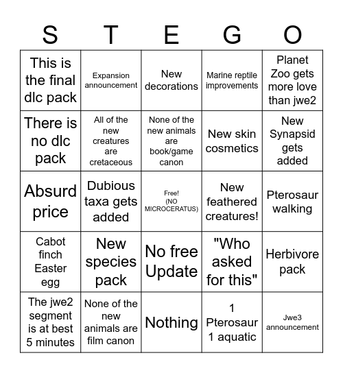 Frontier's frantic bingo Card