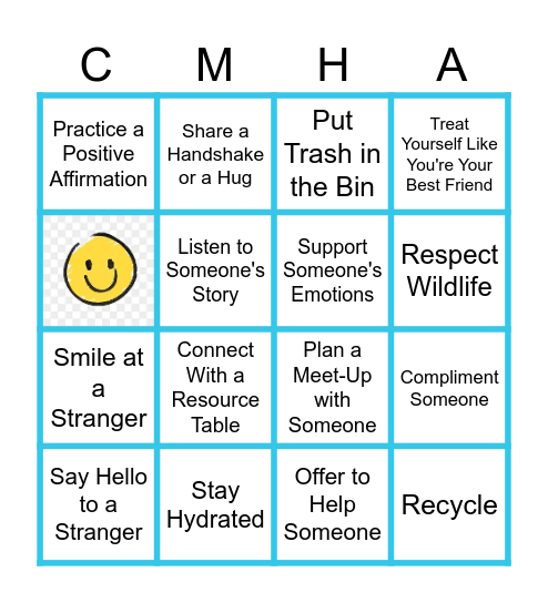 #CompassionConnects Bingo Card