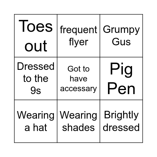 Member Tic Tac Toe Bingo Card
