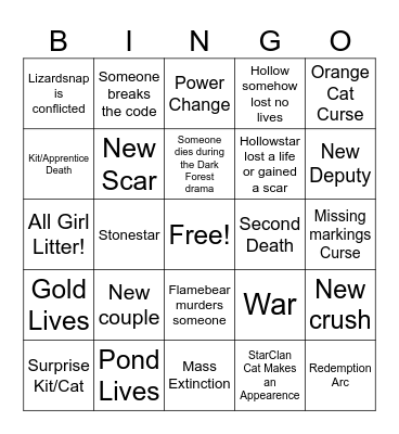 Galaxy Bingo Card
