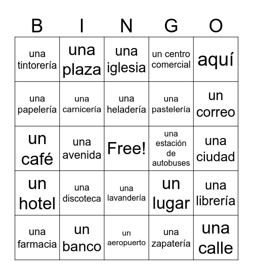 ANIMALES DOMESTICOS Bingo Card