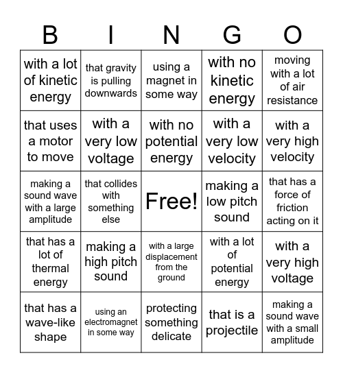 Take a picture of something... Bingo Card