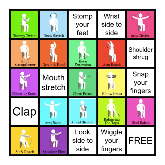 Chair Bingo Card