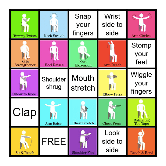 Chair Bingo Card